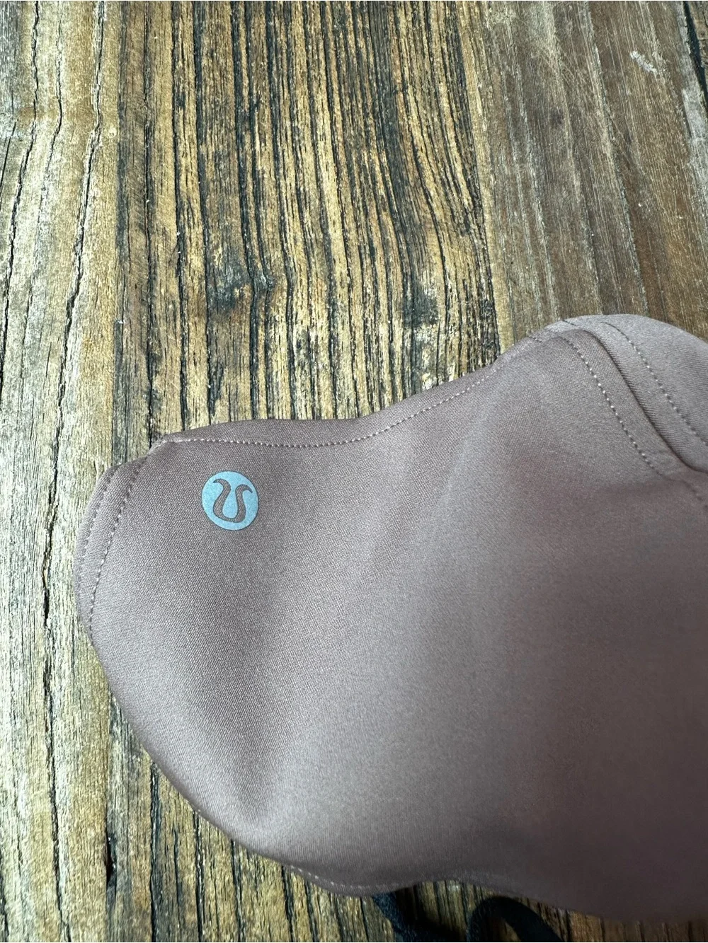 lululemon athletica Taupe Face Mask with Black Straps